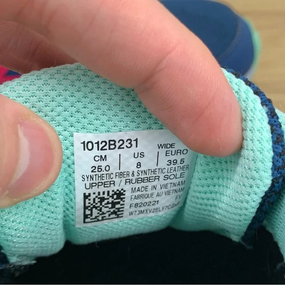 Asics Gel Venture 8 Trail Running Shoes Blue Pink Women’s Size 8 WIDE - Picture 9 of 9